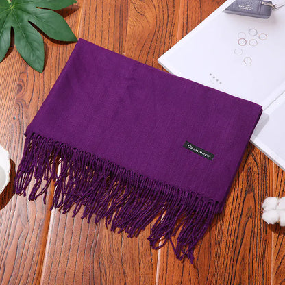 Thick Warm Women's Cashmere Feel Scarf for Autumn/Winter