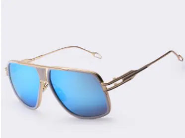Metallic Retro Sunglasses for Street Style Fashion