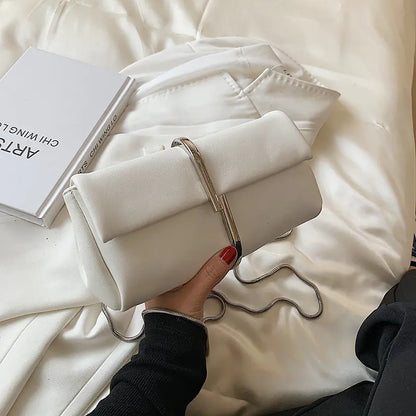 Chain PU Leather Crossbody Shoulder Bag