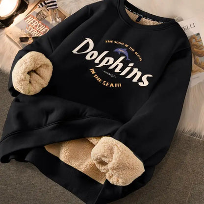 Thickened Printed Sweater for Women