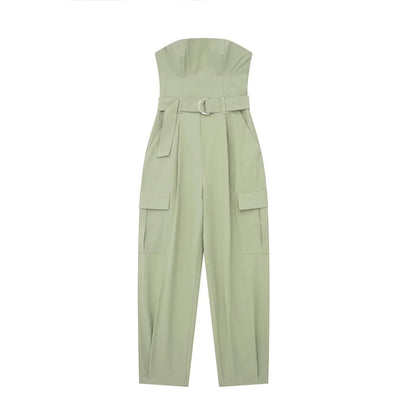 2023 Summer Women's Fashion Strapless Jumpsuit