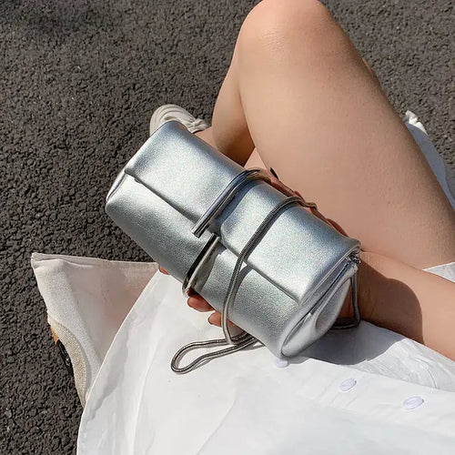 Chain PU Leather Crossbody Shoulder Bag