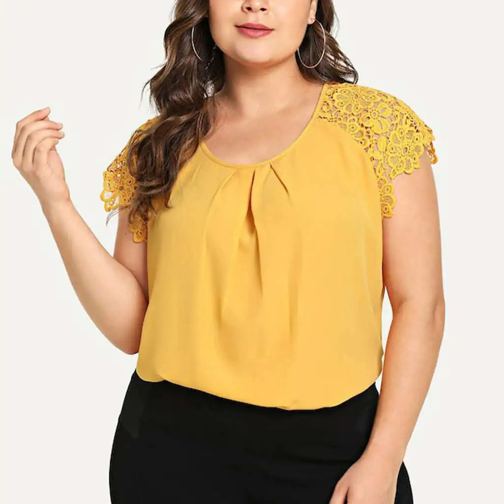 Popular Short Sleeve T-Shirt for Plus Size Women