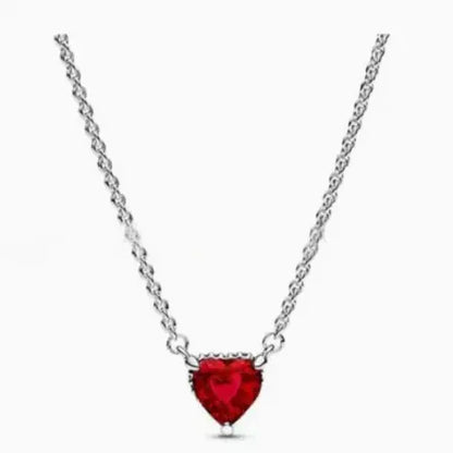 925 Silver Color Diamond Necklace