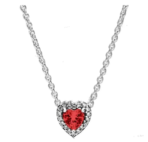 925 Silver Color Diamond Necklace