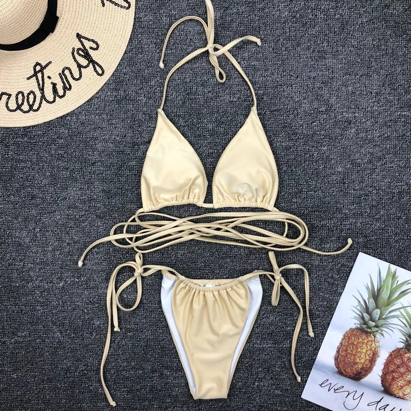 Minimalist Sexy Bikini Swimsuit Set - Trendy Attic Store01
