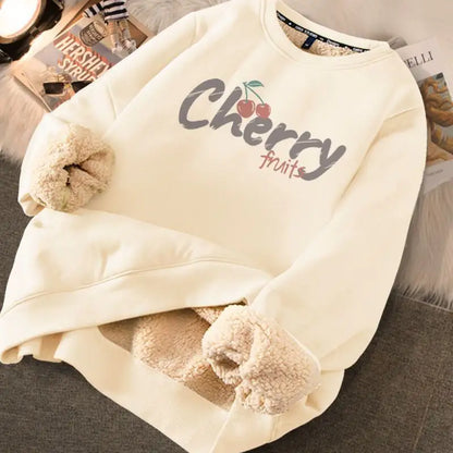 Thickened Printed Sweater for Women