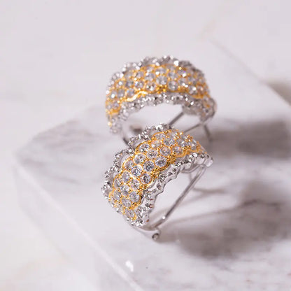 Vintage Lace Star Earrings - European and American Style