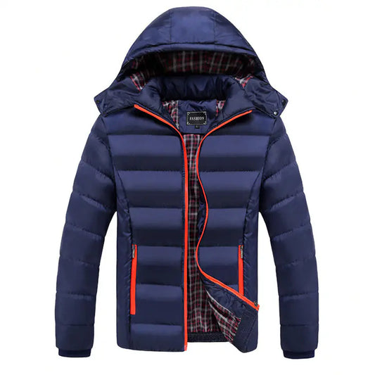 Abrigo de invierno para hombre - Chaqueta de algodón elegante de tallas grandes
