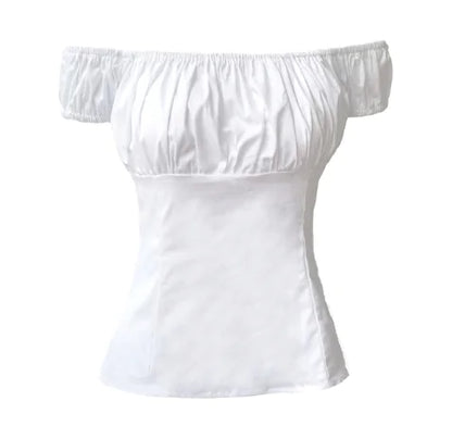 New Women's Short Fitted Off-Shoulder Top