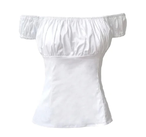 New Women's Short Fitted Off-Shoulder Top