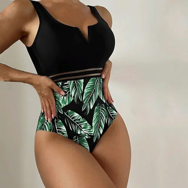 European Sexy Printed Plus Size Swimsuit Bikini