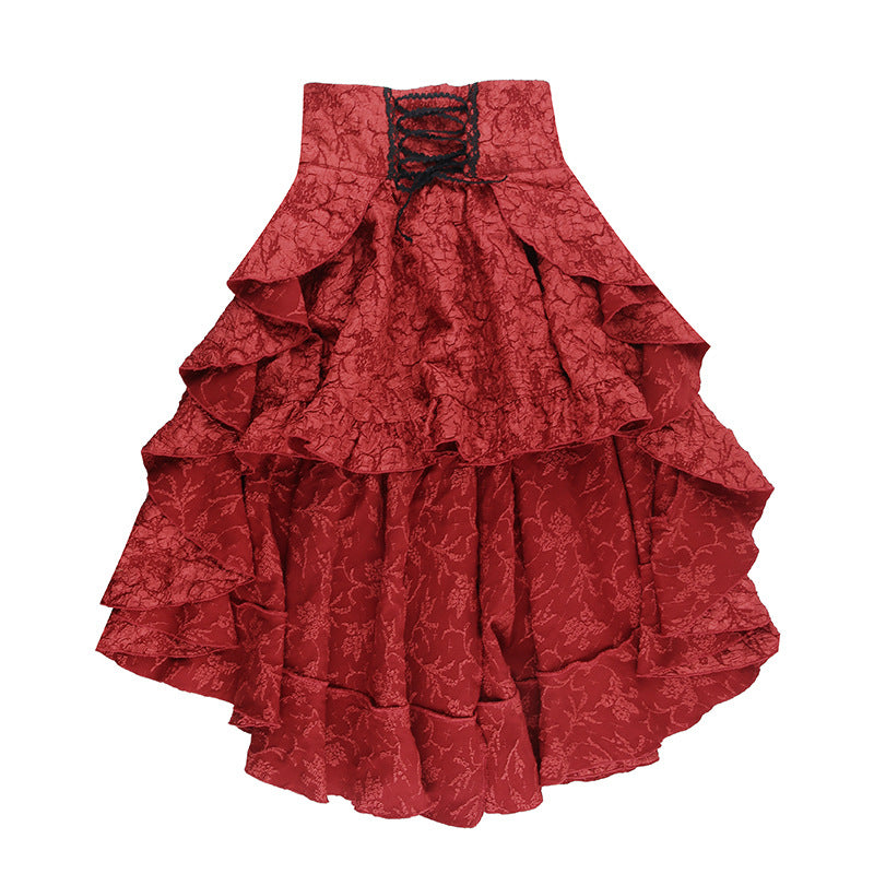 Alt Goth Fairy core Grunge Lolita Skirt Women Dark Gothic