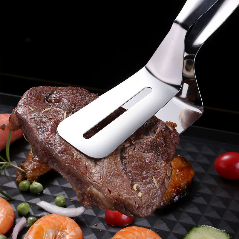 Stainless Steel BBQ Clip Tongs for Cooking and Grilling
