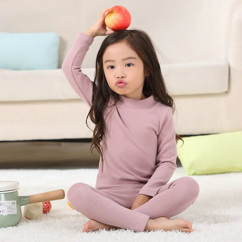 Girls' Pajamas  Long Sleeve Set (Two-Piece)