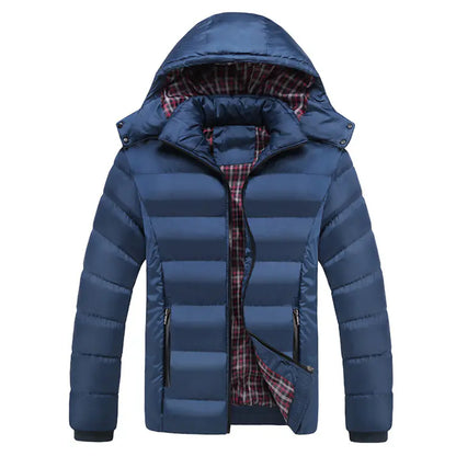Men's Winter Coat - Stylish Plus Size Cotton Jacket