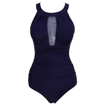 Women's Plus Size One-Piece Swimsuit - Stylish Bikini