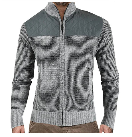 Men's Fleece-lined Thick Cardigan Sweater