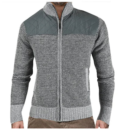 Men's Fleece-lined Thick Cardigan Sweater