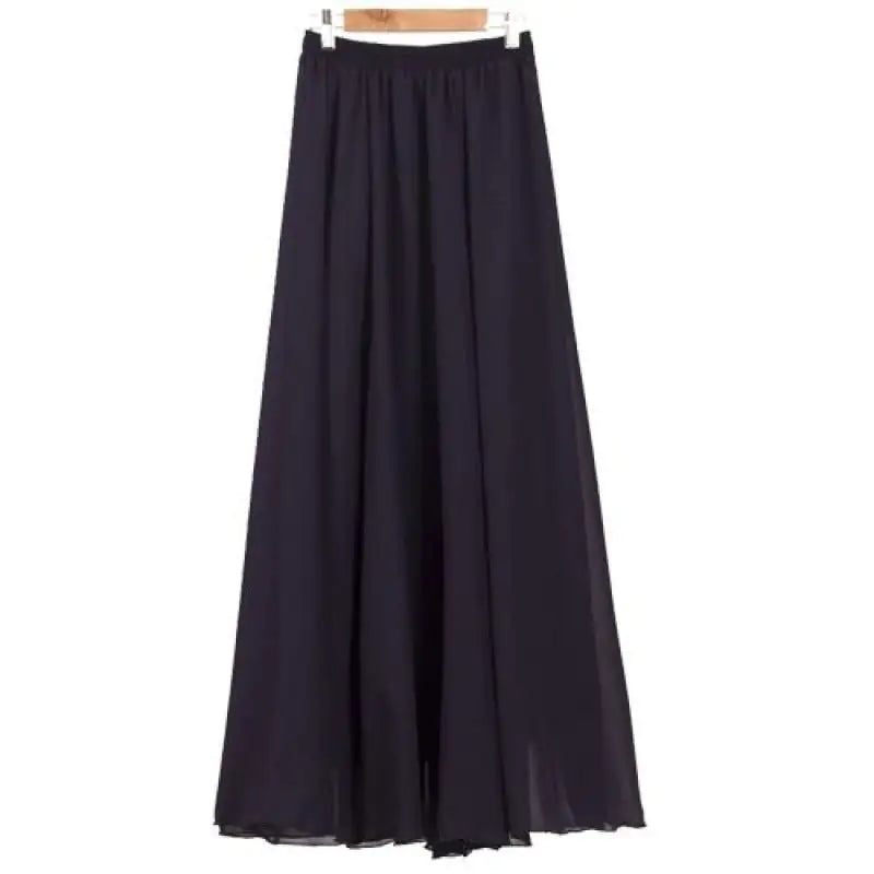 Half-Length Plus Size High Waist Chiffon Skirt