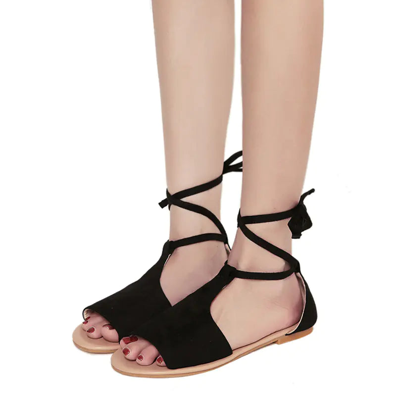 Plus Size Women's Ankle Strap Shoes