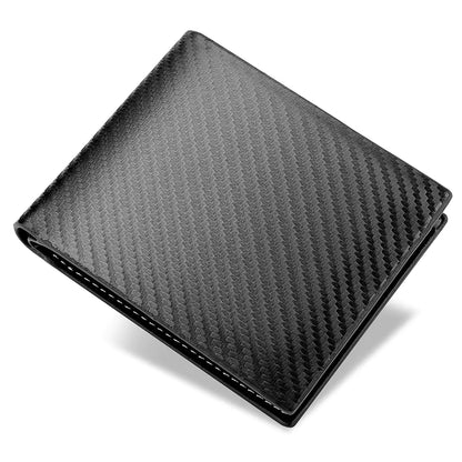 Carbon Fiber Wallet - Men's Zipper Card Holder