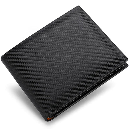 Carbon Fiber Wallet - Men's Zipper Card Holder