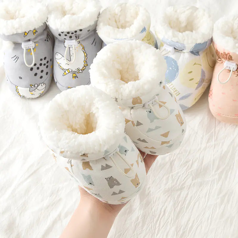 Fleece-Lined Baby Shoes for Soft Foot Protection
