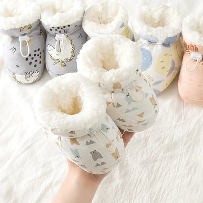 Fleece-Lined Baby Shoes for Soft Foot Protection