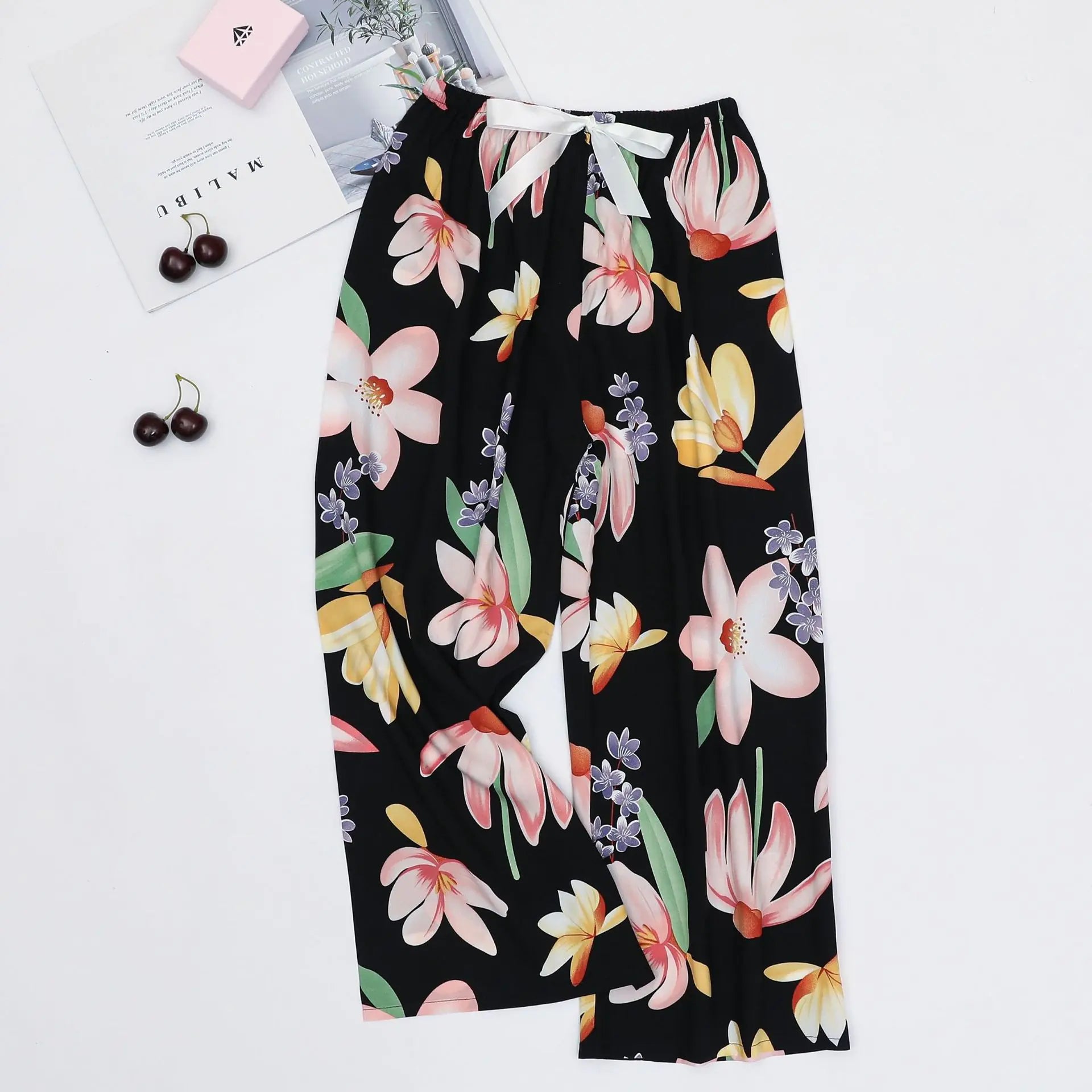 Cotton Sleep Pants - Loose Casual Printed - Trendy Attic Store01