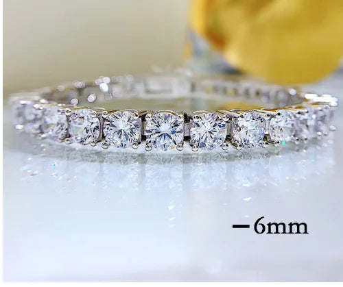 High Carbon Diamond Bracelet in 925 Silver