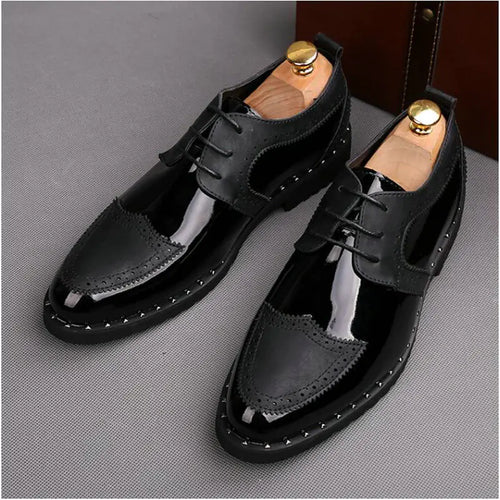 Summer Casual Pointed Leather Shoes for Men