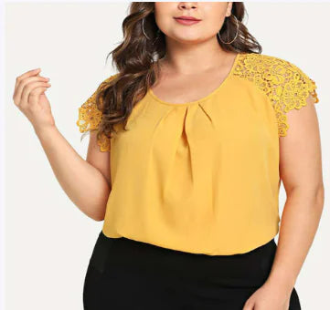Popular Short Sleeve T-Shirt for Plus Size Women