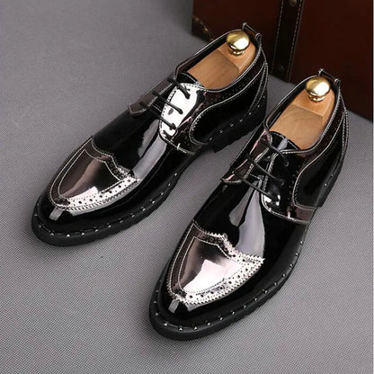 Summer Casual Pointed Leather Shoes for Men