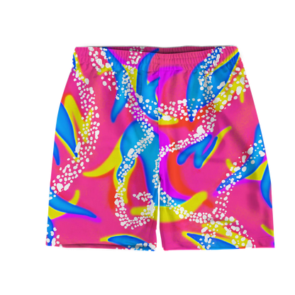 Casual Shorts with Printed Side Pockets