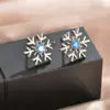 S925 Silver Flower Stud Earrings  Trendy and Versatile