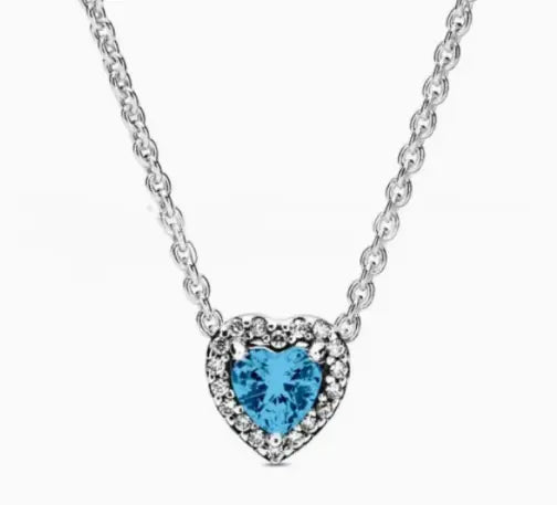 925 Silver Color Diamond Necklace
