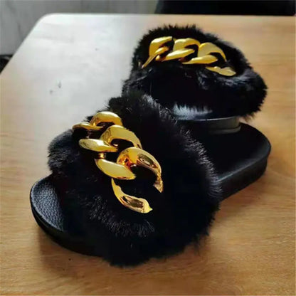 Women's Plus Size Flat Slippers for Autumn