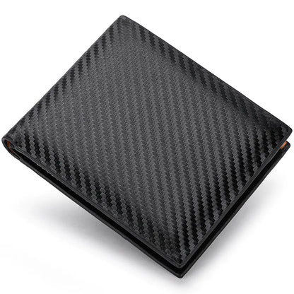 Carbon Fiber Wallet - Men's Zipper Card Holder