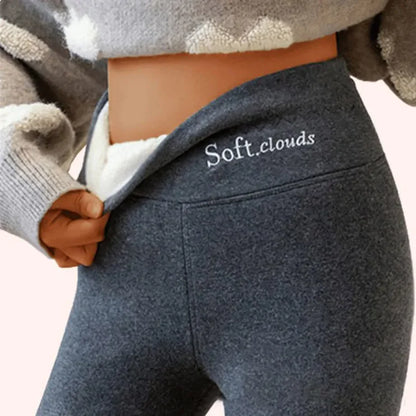 Fleece-lined High Waist Hip Lift Leggings