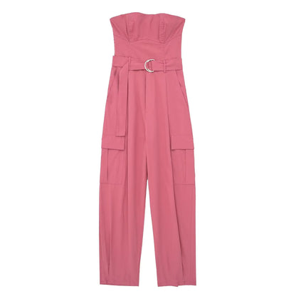 2023 Summer Women's Fashion Strapless Jumpsuit
