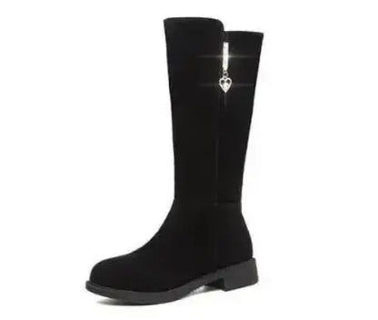 Thigh High Boot Warm Plush Snow Boots Side Zipper Snow Boots