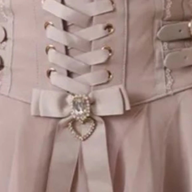 High Waist Sweet Lace Gothic Skirt