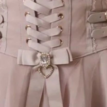 High Waist Sweet Lace Gothic Skirt