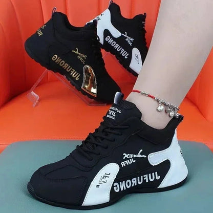 Sneakers  Breathable Ladies Mesh Lace Up Sports Platform Shoes for Women