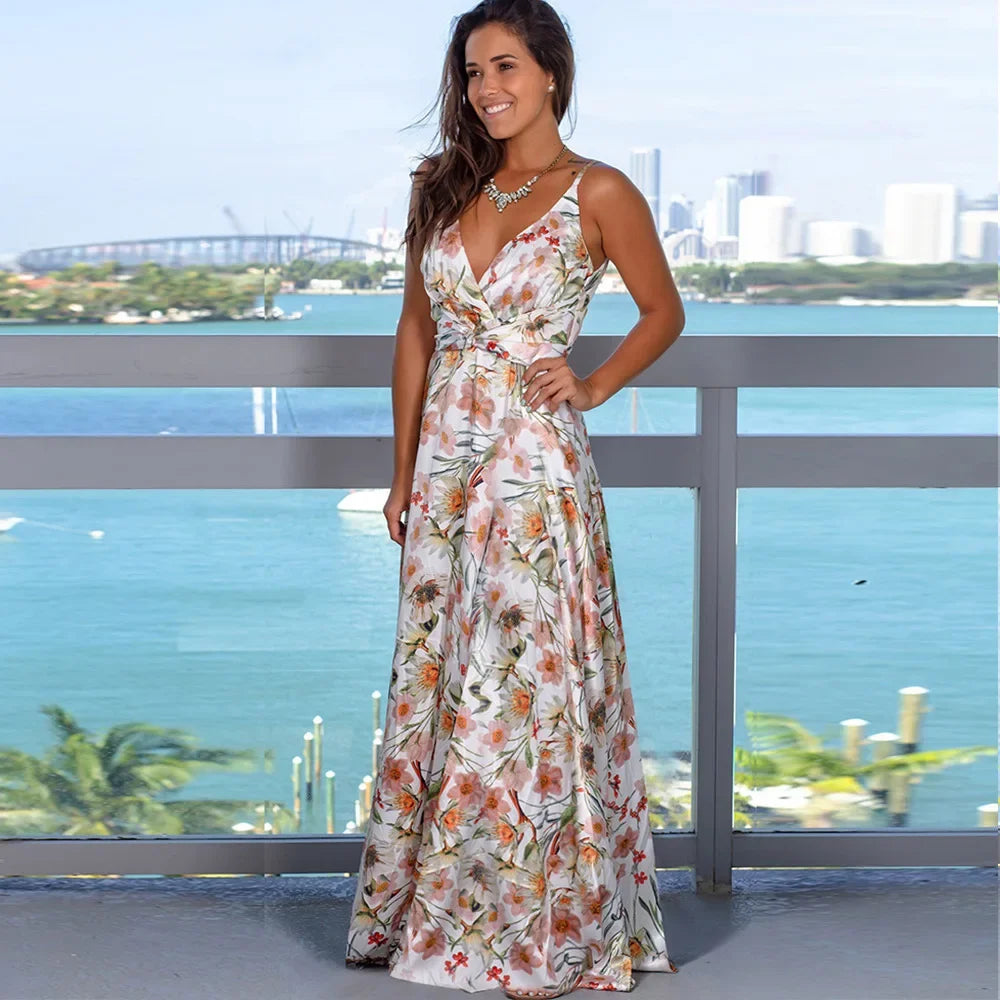 Fashionable Sleeveless Printed Cross-border Style Dress