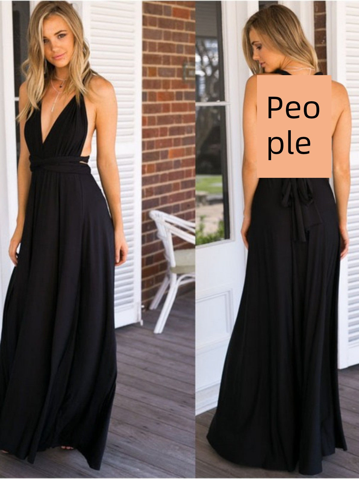 Sexy Stunning Multi-Rope Bandage Red Dress Long Dress