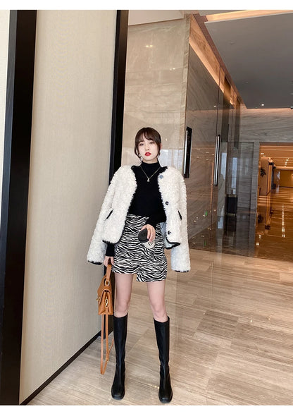 Pullover Long Sleeve Mock Neck Knitted Women Sweater