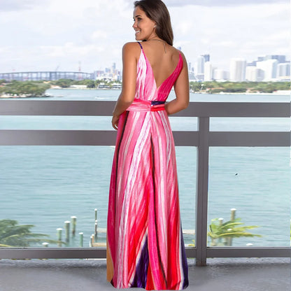 Fashionable Sleeveless Printed Cross-border Style Dress