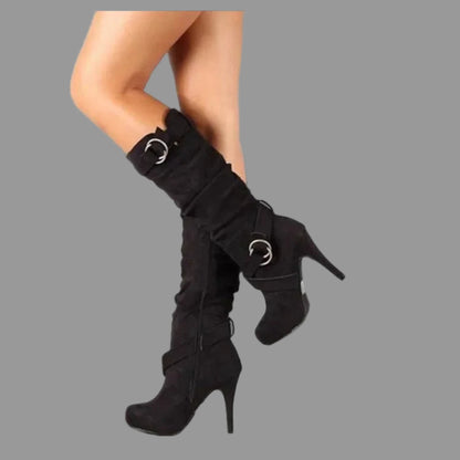 Sexy  Round Toe Platform Knee High Women Boots